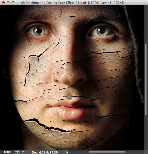 Cracking And Peeling Face Effect Planet Photoshop