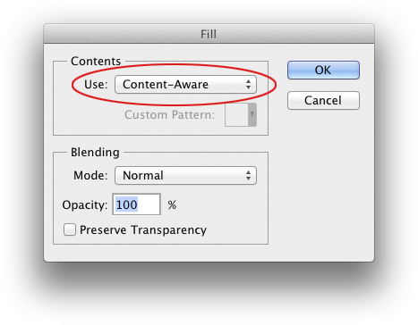 Removing Objects with Content-Aware Fill and Patch in Photoshop CC