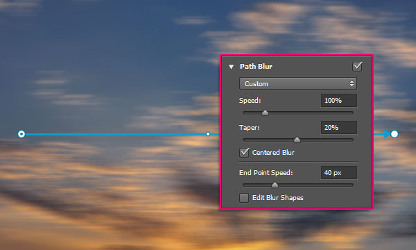 Using the Path Blur in Photoshop