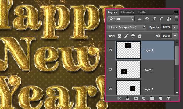 Glittering Gold Effect image
