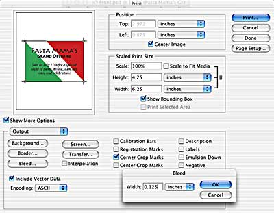 What are crop marks and why would you want to print them?