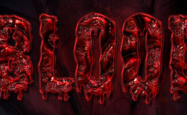 Bloody Text Effect