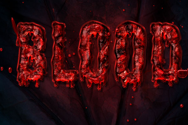 Bloody Text Effect