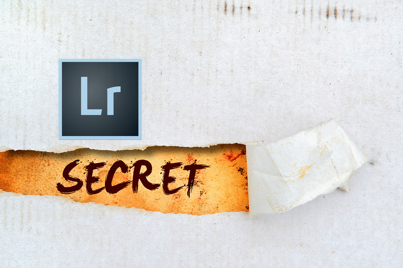 Secret title on old paper